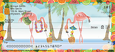 Flamingo Fun Personal Checks