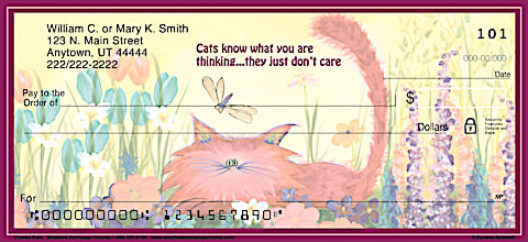 Comical Cats Personal Checks