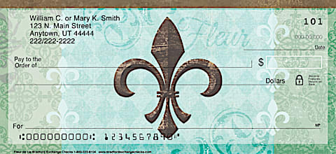 Fleur De Lis Personal Checks