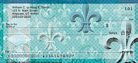 Fleur De Lis Personal Checks