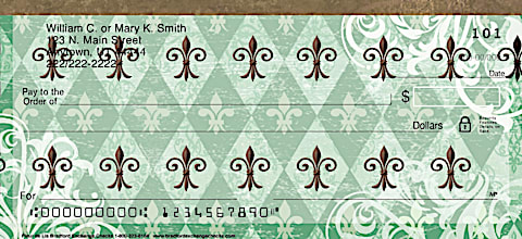 Fleur De Lis Personal Checks