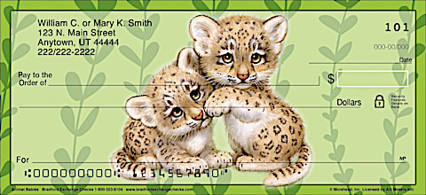 Animal Babies Personal Checks