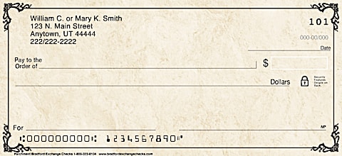 Parchment Personal Checks