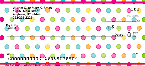 Polka Dots Personal Checks