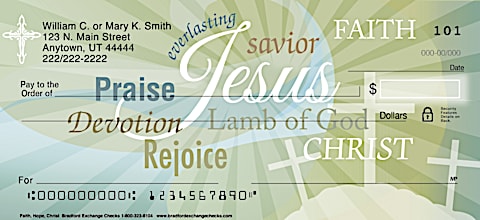 Faith Hope Christ Personal Checks, Jesus Personal Checks, Faith Personal Checks