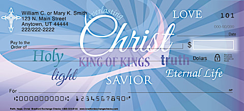 Faith Hope Christ Personal Checks, Jesus Personal Checks, Faith Personal Checks