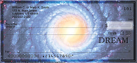 Wonders of Space Personal Checks, Inspirational Space Personal Checks, Planet Personal Checks