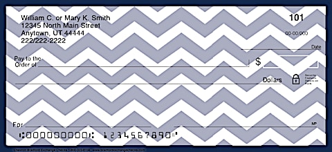 Chevron Chic Personal Checks, Chevron Pattern Checks, Chevron Personal Checks