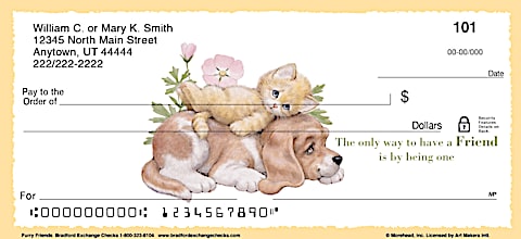 Puppy and Kitten Personal Checks, Cat and Dog Personal Checks