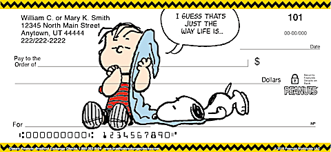 Classic Charlie Brown Personal Checks