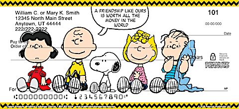 Classic Charlie Brown Personal Checks
