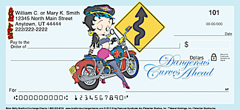 Biker Betty Personal Checks