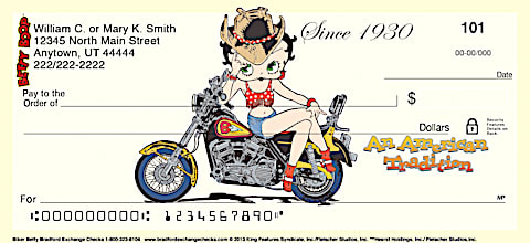 Biker Betty Personal Checks