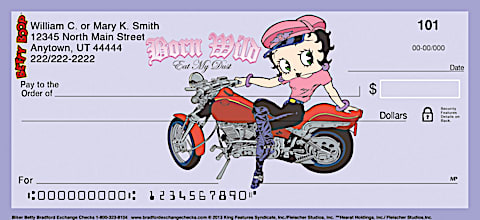 Biker Betty Personal Checks