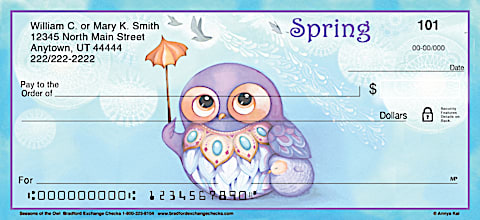 Seasons of the Owl Personal Checks