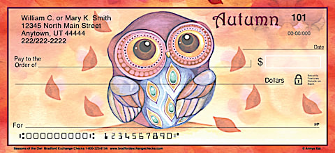 Seasons of the Owl Personal Checks