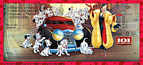 101 Dalmations Personal Checks