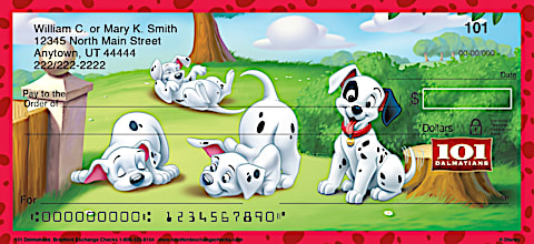 101 Dalmations Personal Checks