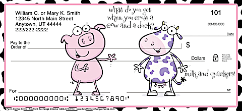 Farm Animal Antics Personal Checks