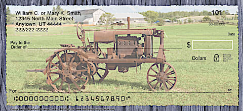 Vintage Tractors Personal Checks