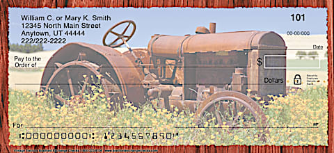 Vintage Tractors Personal Checks