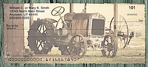 Vintage Tractors Personal Checks