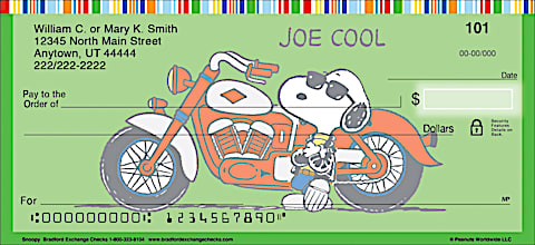 Snoopy Personal Checks