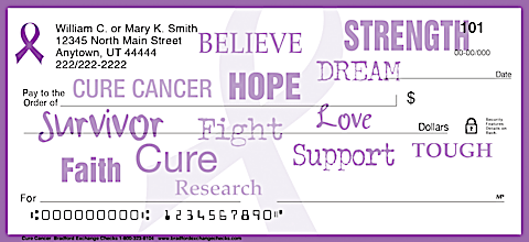 Cure Cancer Personal Checks