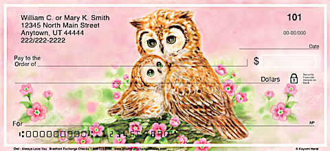 Owl Always Love You Personal Checks