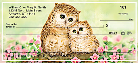 Owl Always Love You Personal Checks