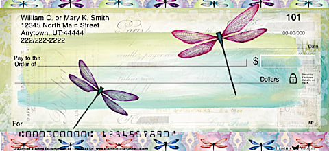 Dragonflies Personal Checks