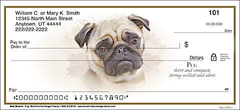 Best Breeds - Pug Personal Checks