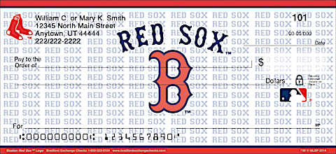 boston red sox checks