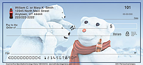 Coca-Cola® Polar Bears Personal Checks