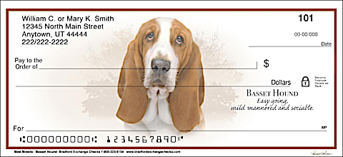 Best Breeds - Basset Hound Personal Checks