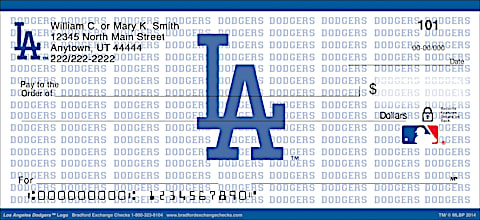 Los Angeles Dodgers™ MLB® Logo Personal Checks