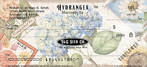 Vintage Seed Packets Personal Checks