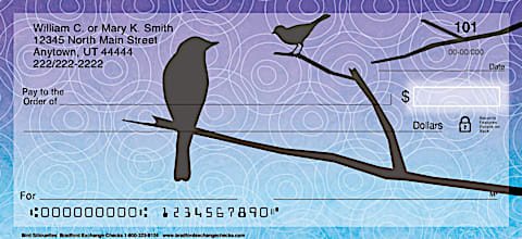 Bird Silhouettes Personal Checks