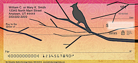 Bird Silhouettes Personal Checks