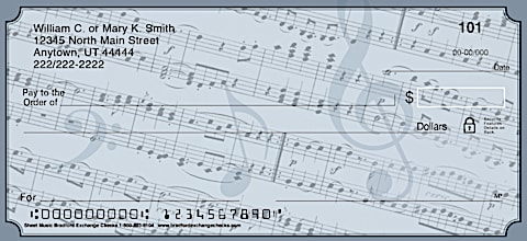 Sheet Music Personal Checks