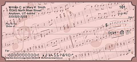 Sheet Music Personal Checks