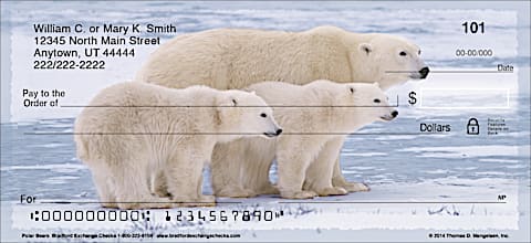 Polar Bears Personal Checks