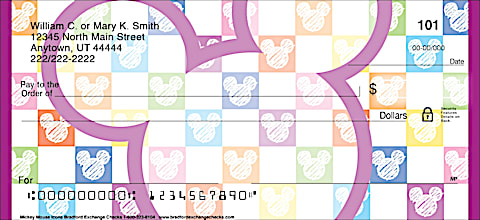 Mickey Mouse Icons Personal Checks