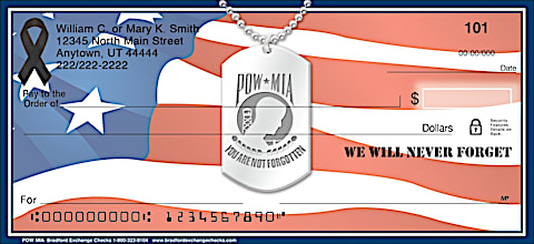 POW MIA Personal Checks