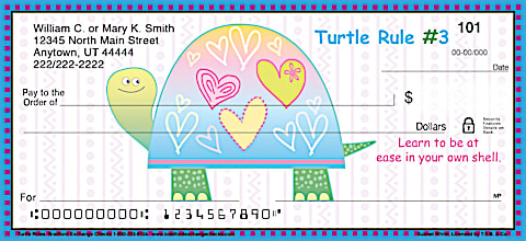 Turtle Rules Personal Checks