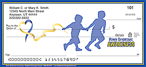 Down Syndrome Awareness Personal Checks