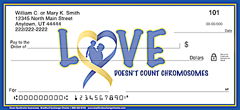 Down Syndrome Awareness Personal Checks