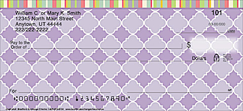 Quatrefoil Personal Checks