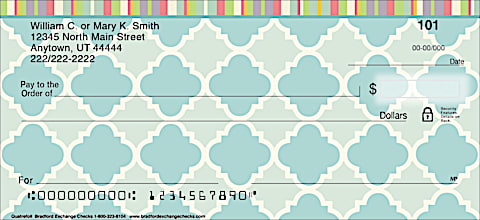 Quatrefoil Personal Checks