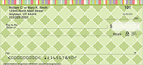 Quatrefoil Personal Checks